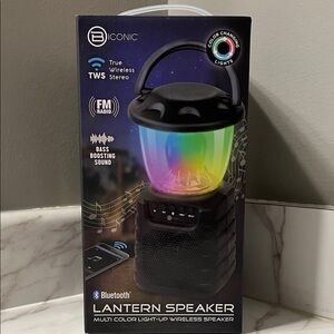 Black Multi-Color Lantern Speaker